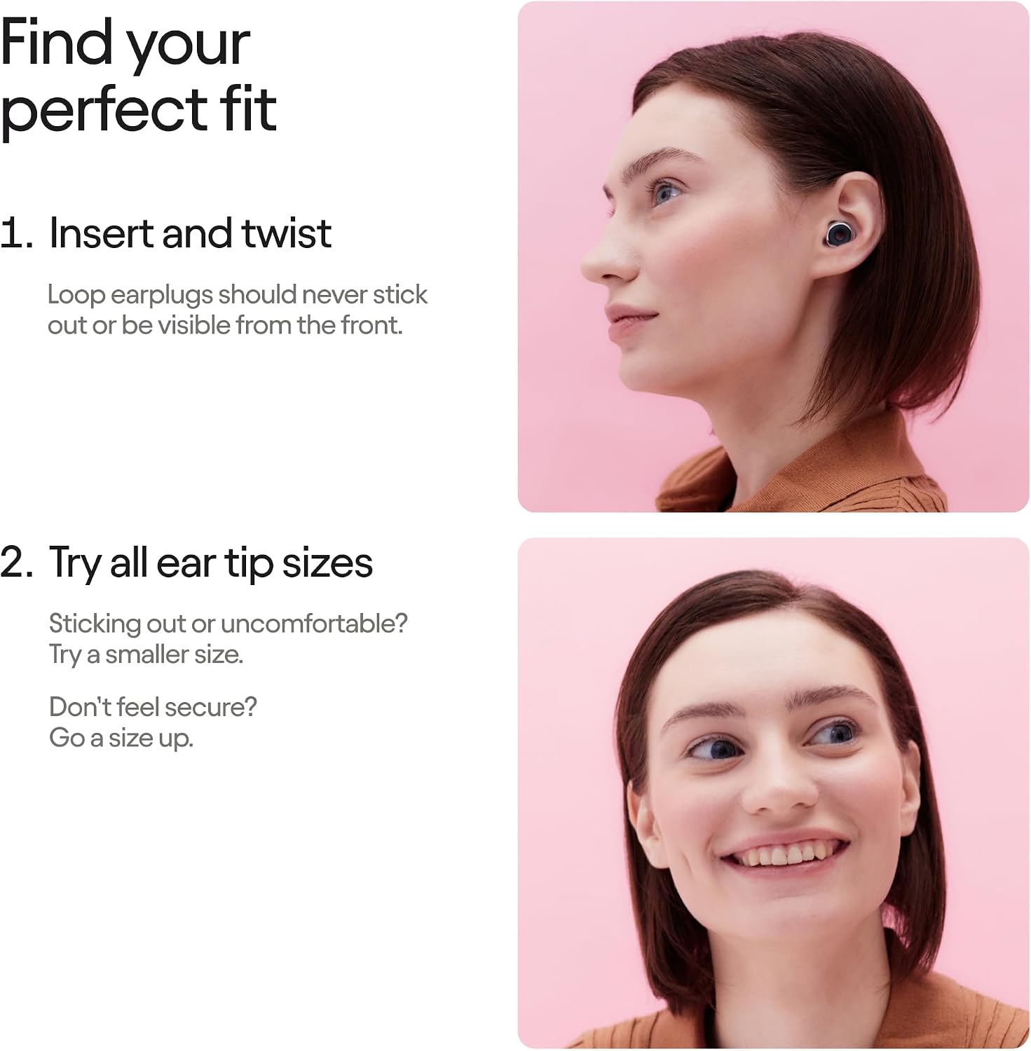 Loop Experience 2 Plus Ear Plugs - Stylish Certified Protection   Mute | 17dB SNR noise reduction (high-fidelity)   Mute for extra coverage. For concerts, festivals, sports, DJs & nightlife